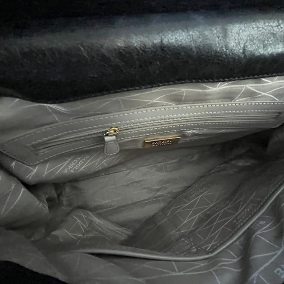 Badgley Mischka Black Leather and Cowhide Crossbody Bag - Picture 5 of 10